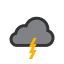 Weather condition: Moderate or heavy rain with thunder